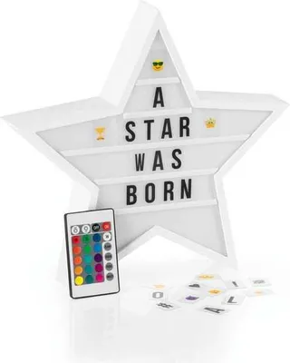 Immagine prodotto di EASYmaxx LED light box star - 173 lettere e 150 moodji