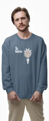 Produktbild von D&B Design Uni Pullover SWMO00052 Rick And Morty IndigoBlau-Größe S