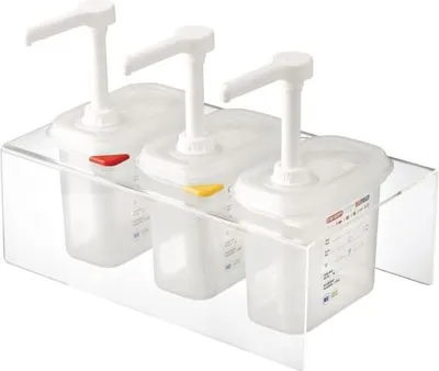 Produktbild von Araven Soßenspender 4-teilig GN1/9  transparent 1,5L