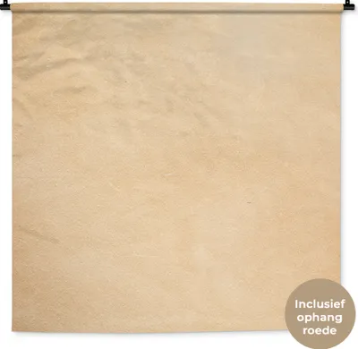 Produktbild von MuchoWow® Wandteppich Wandbehang Leder - Strukturiert - Lederoptik - Beige 120x120 cm Tapisserie Dekoration Wandtuch - Modern - Baumwollgewebe