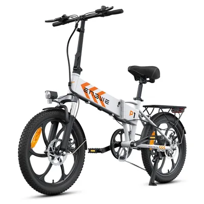 Obrázek produktu pro Elektrokolo P1 - 20 Palcová Kola 250W Motor 36V13AH Mechanickými Kotoučovými Brzdami - Bílý