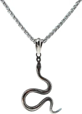 Produktbild von Lederkette Edelstahl 316 SCHLANGE 50 cm Edelstahlkette