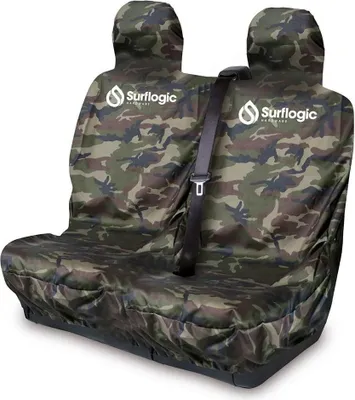 Immagine prodotto di Surflogic Coprisedile doppio impermeabile per auto Verde Verde Taglia unica