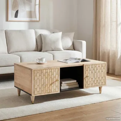 Immagine prodotto di vidaXL Tavolino 100x54x40 cm in legno massiccio di mango