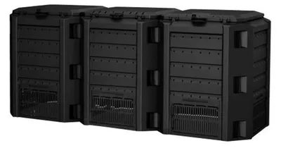 Zdjęcie produktu dla Kompostownik Prosperplast COMPOGREEN 3x400 l czarny