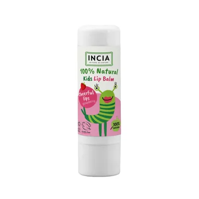 Image de INCIA Baume à lèvres 100 % naturel pour enfants, fraise, 6 g