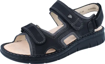 Produktbild von Finn Comfort Herren Sandalen Wanaka-S, Schwarz, 43 EU, aus Nubuk- und Fettleder, einlagentauglich, hoher Laufkomfort und optimaler Halt