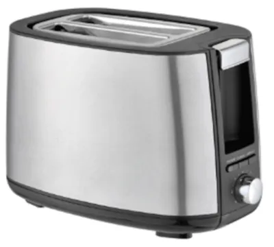 Toaster 750 W, 2 Scheiben, 7 Bräunungsstufen, Edelstahl