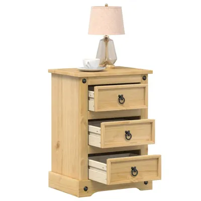 Produktbild von vidaXL Nachttisch Corona 45x35x64 cm Massivholz Kiefer