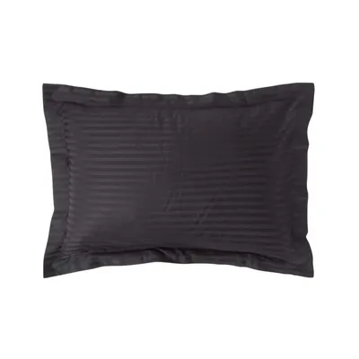 Produktbild von HOMESCAPES Kopfkissenbezug mit Stehsaum Fadendichte 330 Schwarz, 48 x 74 cm