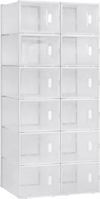 Produktbild von Bolt Edge, Schuhbox – Transparent – 12 Stück – Sneakerbox – Aufbewahrungssystem
