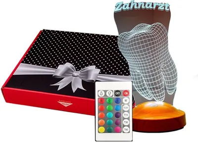 Produktbild von GESCHENKELAMPE 3D LED Nachttischlampe Dentist 3D Bürolicht Geschenk für Zahnarzt und Praxis
