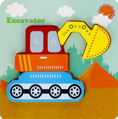 Immagine prodotto di Puzzle Di Legno 4El Escavatore 500635 Mega Creativo