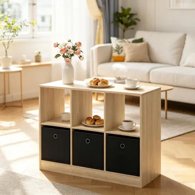 Produktbild von Würfel Regal,Bücherregal,Freistehendes Lageregal,Sideboard im Wohnzimmer,Küchenregal,Ablage Regal(nur Regal)