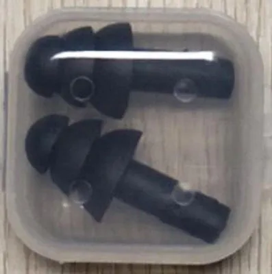Image de CHPN – Bouchons d'oreille – Ergonomiques – Bouchons d'oreille – Noir – 1 paire – Bouchons d'oreille souples – Bouchons d'oreille de voyage – Silicone – Universels – Bouchons d'oreille pour le sommeil