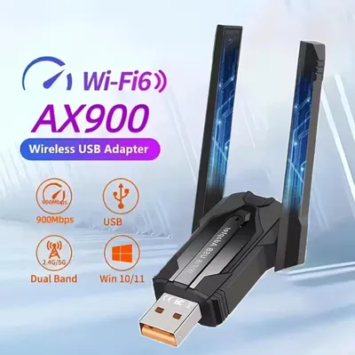 Produktbild von AX900 USB Wlan Adapter WiFi 6 Dual Band Adapter Dongle 2,4G & 5GHz WLAN USB 3.0