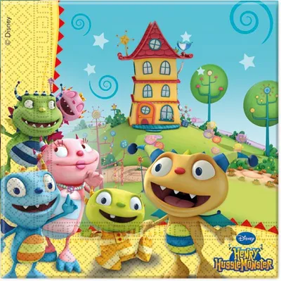 Image de Henry Cuddly Monster 20 serviettes de table