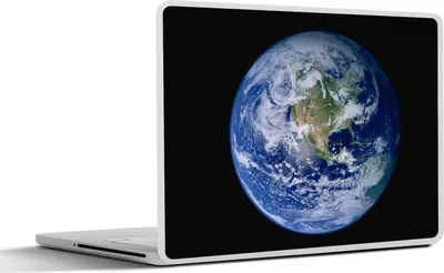 Produktbild von MuchoWow® Laptop Aufkleber Sticker Cover Satellitenbild der Erde mit Wolken 36.5x27.5 cm - Laptop-Sticker