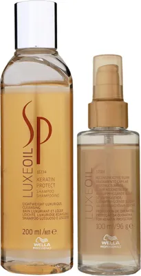 Produktbild von Wella SP Luxe Oil Keratin Protect 200 ml Shampoo & Haaröl 100 ml Set