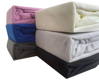 Produktbild von Warme Winter Fleece Spannbettlaken Spannlaken Spannbettuch Flausch Thermofleece, Größe:140 x 200 cm -160 x 200 cm, Farbe:Lila