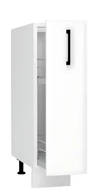 Produktbild von Apothekerschrank - Küchenunterschrank - Arvion D20CARGO - 20 cm - Weiß / Matt - Moderne Küchenlösung
