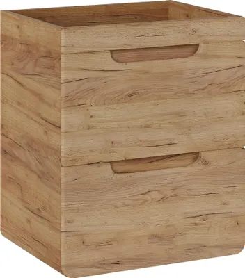 Zdjęcie produktu dla Szafka Pod Umywalkę 60 Cm Dąb Craft Złoty 2 Szuflady 57X60X46 Cm