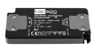Produktbild von LED Schaltnetzteil, Flat, 220-240V AC / 50Hz / 350mA, 6 Watt