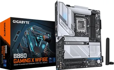 Produktbild von GIGABYTE B860 GAMING X WIFI6E ATX Mainboard Sockel 1851 DP/HDMI/USB4