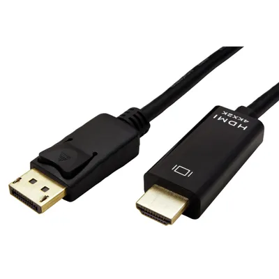 Obrázek produktu pro ROLINE DisplayPort - HDMI kabel, DP(M) -> HDMI M, 4K@60Hz, tenký, 3m (11.04.5997)