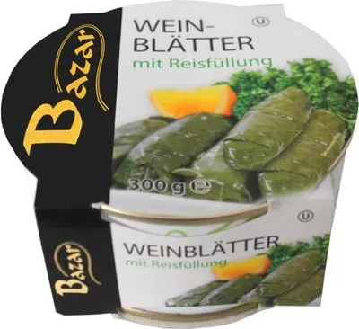 Produktbild von Bazar Weinblätter mit Reisfüllung 300g