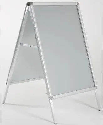 Produktbild von update displays Kundenstopper silber DIN A1 2 Fächer
