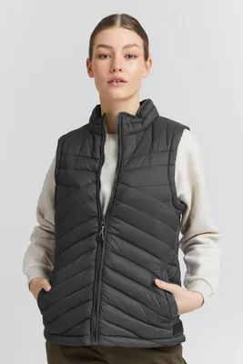 Produktbild von OXMO OXTelppa Damen Weste Steppweste Outdoor Weste mit Stehkragen