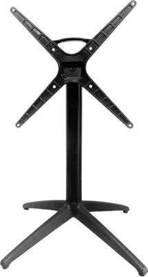 Image de Pied de table en Aluminium et Polypropylène Noir pour Exterieur