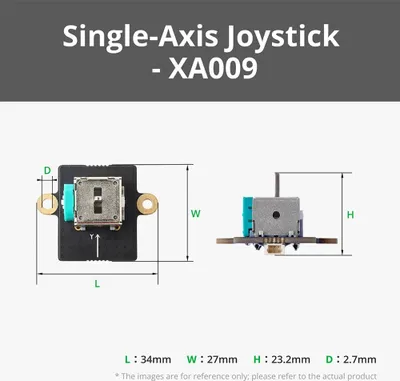 Produktbild von Bambu Lab Cyberbrick Single-Axis Joystick Module with 3Pin SH1,0 Connector(1PCS) – XA009