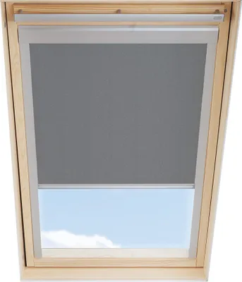 Produktbild von ITZALA Verdunkelungsrollo kompatibel mit VELUX Dachfenster SK08, Grau