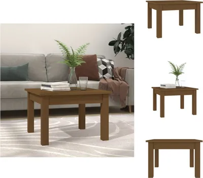 Image de vidaXL Table basse brun miel 45x45x30 cm Pin massif - Tables basses
