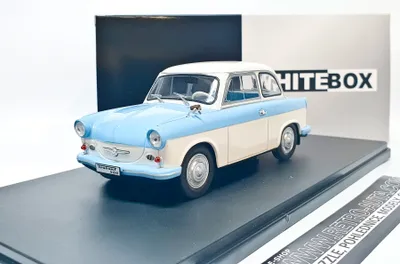 Image de Trabant P 50 blanc/bleu 1:24 WHITEBOX