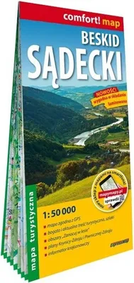 Obrázok produktu pre Beskid Sądecki laminowana mapa turystyczna 1:50 000