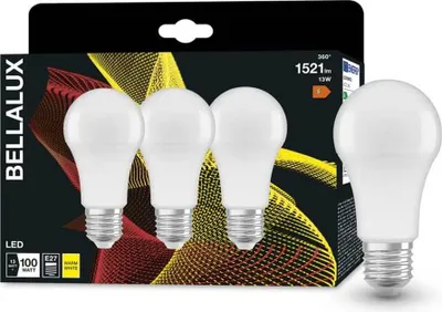 Obrázek produktu pro 3 x žárovka Bellalux LED A60 13W = 100W E27 matná 1521lm teplá bílá 3000K