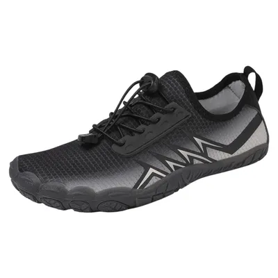 Produktbild von Strandschuhe Wasserschuhe Atmungsaktiv Leicht Barfußschuhe Badeschuh, Schwarz Gr. 44