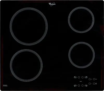 Produktbild von Whirlpool AKT 801/NE, Schwarz, Integriert, 58 cm, Zonen-Induktionskochfeld, Keramik, 4 Zone(n)