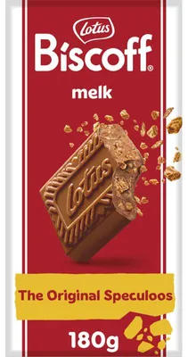 Produktbild von Lotus Biscoff Speculoos Milchschokolade 180g – Karamell-Spekulatius Snack