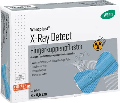 Produktbild von Weroplast X-Ray Detect Fingerkuppenpflaster, 50 Stk/Pkg
