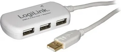 Produktbild von LogiLink UA0108, 480 Mbit/s, Weiß, 12 m, CE, RoHS, Windows, 600 g