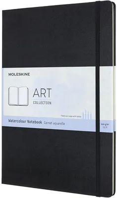 Immagine prodotto di Moleskine 8058647626758 Taccuino per acquerello MOLESKINE, 200g/mq, copertina rigida, nero