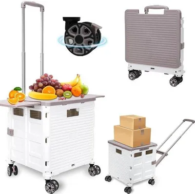 Produktbild von Famanu Einkaufstrolley große Kapazität - 4 Rollen