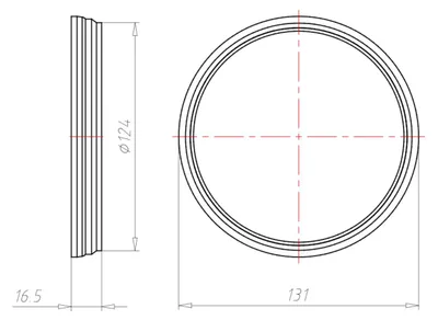 Immagine prodotto di Altezza di montaggio dell'anello di prolunga 10 mm - Anello elastico 1281-21