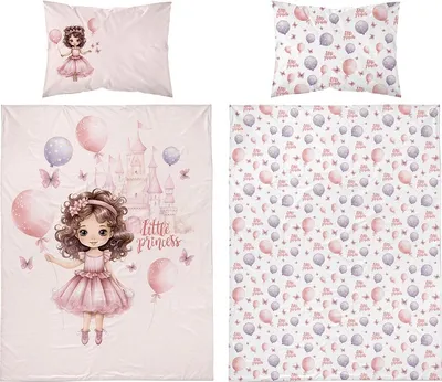 Produktbild von Bettwäsche, Baumwollbettwäsche für Kinder 90x120 5141b Prinzessin