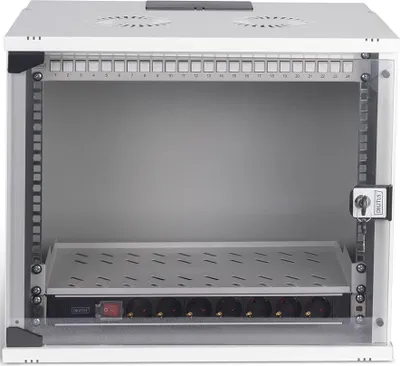 Productafbeelding van Digitus DN-49204-SET DIGITUS Netzwerk-Set 483 mm (19") - 9HE, 540x400 mm (BxT) we