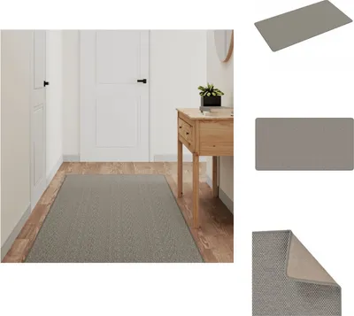Produktbild von vidaXL Teppichläufer Sisal-Optik Silbern 80x150 cm -  Teppiche